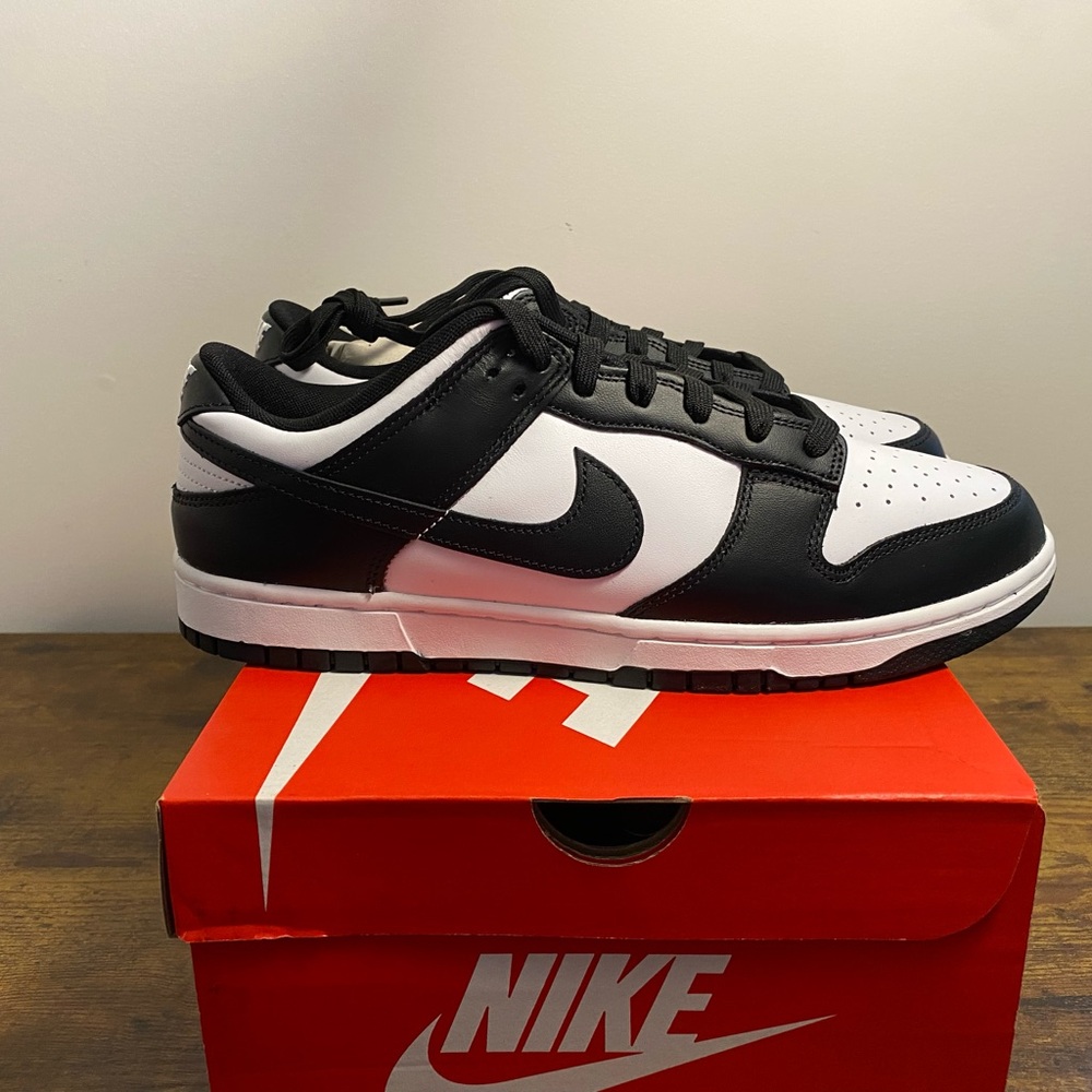 Men's Nike 12 Dunk Low Retro "Panda" White/Black-White (DD1391 100)